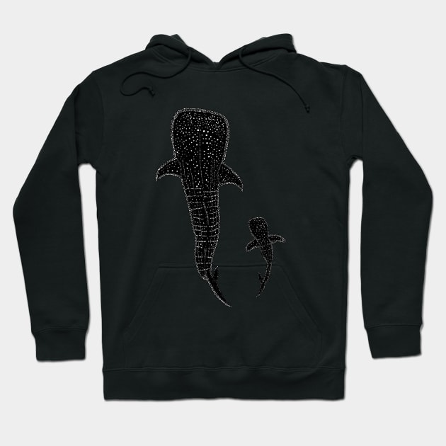 Whale Shark Hoodie by Ava Ray Doodles